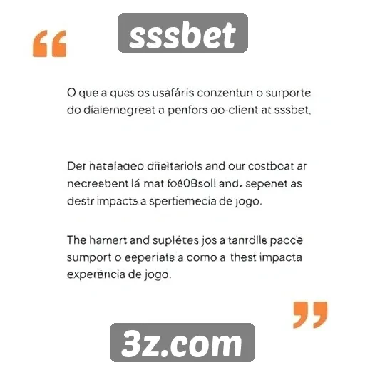 Feedback de usuários sobre o suporte ao cliente no sssbet